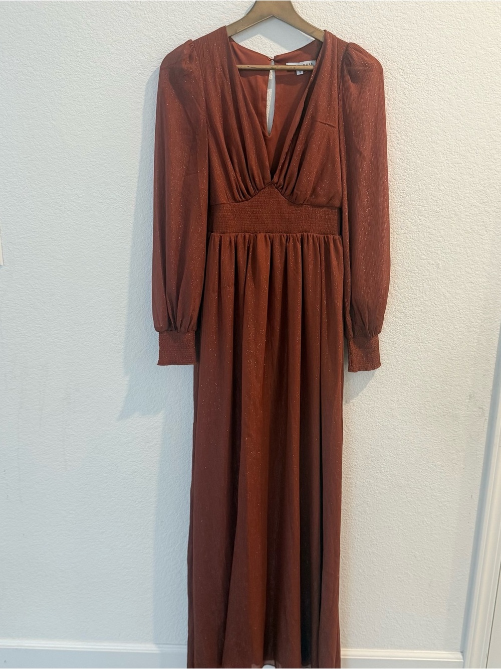 Baltic Born- Juliette Shimmer Long Sleeve Maxi Dress- S - Picture 2 of 7